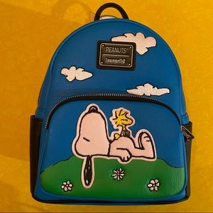 Brand new  LOUNGEFLY Snoopy & Woodstock Peanuts 70th Anniversary Backpack